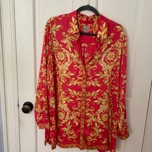 Chico’s floral blouse